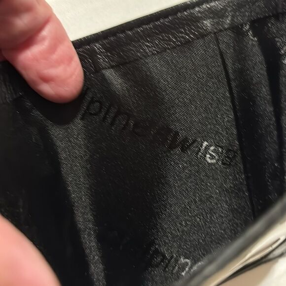 Alpine Swiss men's black trifold genuine leather wallet.  NWT - Picture 12 of 13